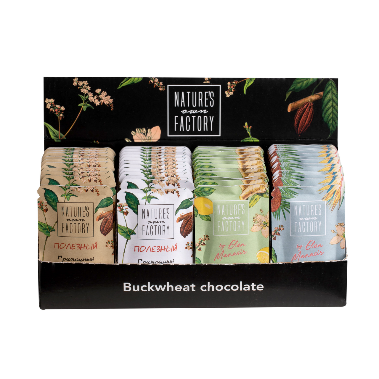 Шоколад гречишный Фабрика природы в ассортименте 5г х 52шт, 260г
