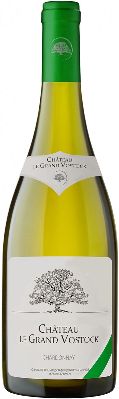 Вино Chateau Le Grand Vostok Chardonnay белое сухое, 0.75л купить по  выгодной цене, самовывоз алкоголя из магазина в Москве