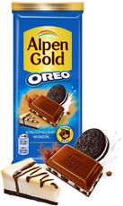Шоколад Alpen Gold Oreo Классический чизкейк молочный, 85г
