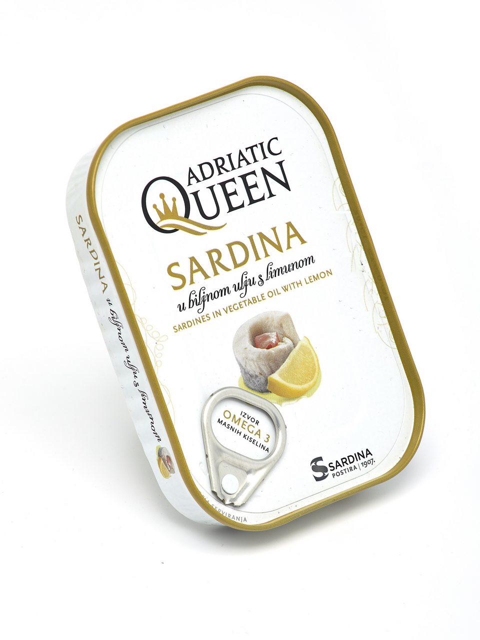 Сардины Adriatic Queen в растительном масле с лимоном, 105г купить с ...