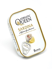 Сардины Adriatic Queen в растительном масле с лимоном, 105г