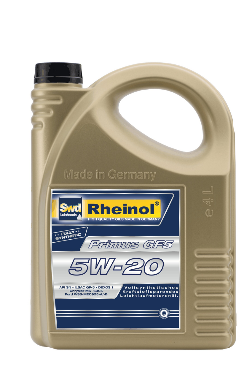Масло моторное SWD Rheinol Primus Gf5 Plus 5W20 синтетическое, 4л