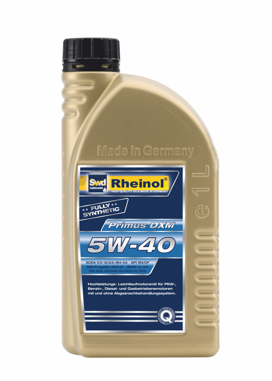 Масло моторное SWD Rheinol Primus Dxm 5W-40 синтетическое, 1л