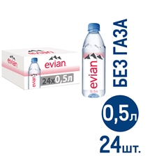 Вода Evian негазированная, 500мл x 24 шт