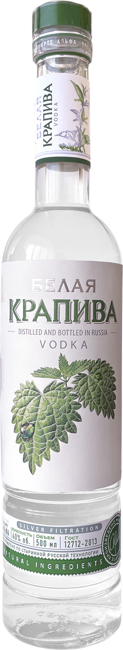 Водка Башспирт Белая крапива, 0.5л