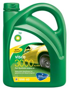 Моторное масло синтетическое BP Visco 3000 10W-40, 4л