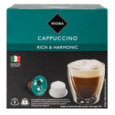 RIOBA Кофе в капсулах Dolce Gusto Capuccino 8 порций 16 капсул, 192г