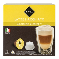 RIOBA Кофе в капсулах Dolce Gusto Latte Macciato 8 порций 16 капсул, 192г