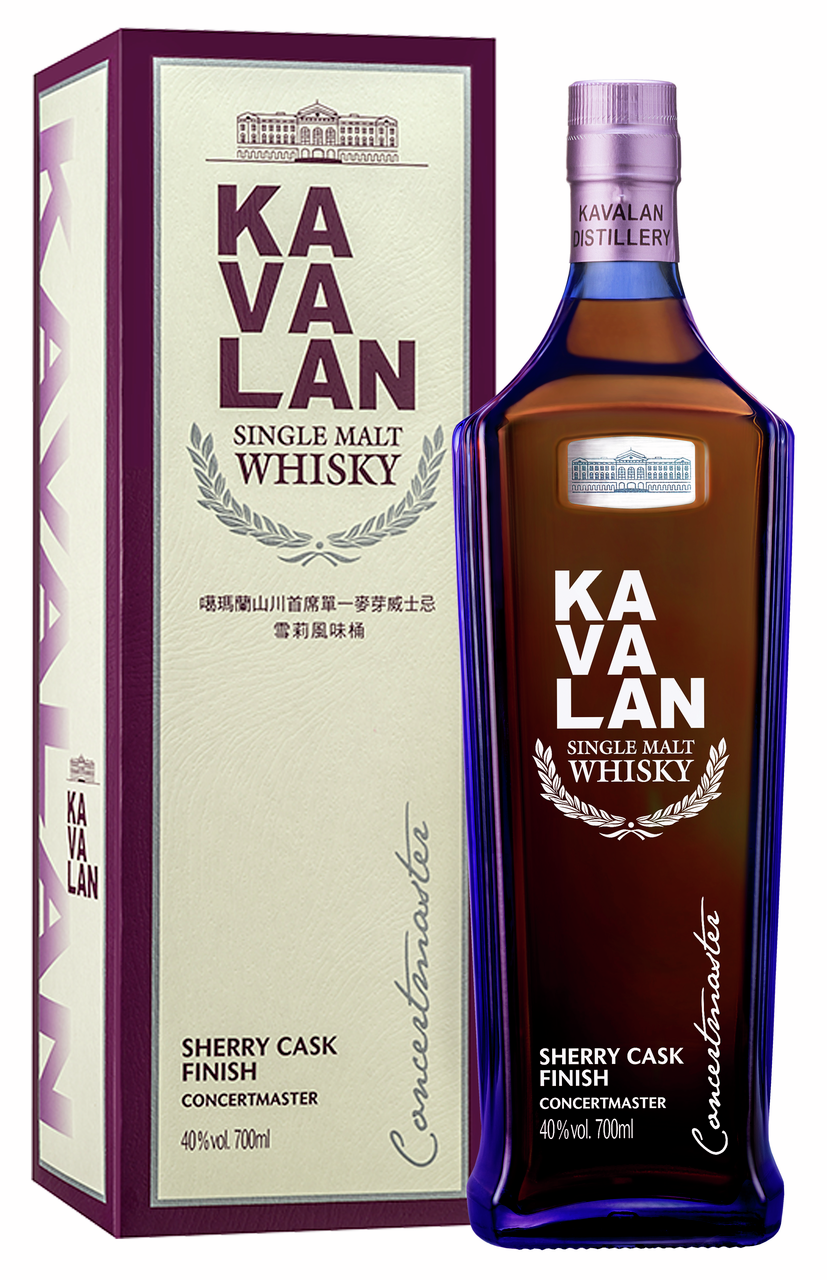 Изображение товара Виски Kavalan Concertmaster Sherry Cask Finish в подарочной упаковке, 0.7л