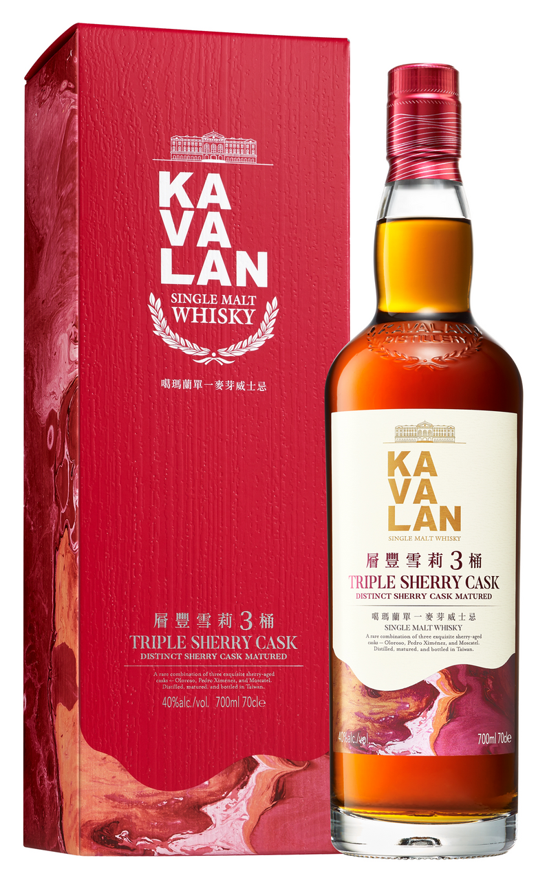 Изображение товара Kavalan Triple Sherry Cask односолодовый виски 0.7л подарочная упаковка