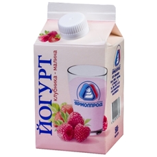 Йогурт Ярмолпрод клубника, малина 1.5%, 500г