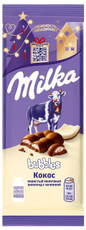 Шоколад Milka Bubbles Кокос пористый молочный, 87г