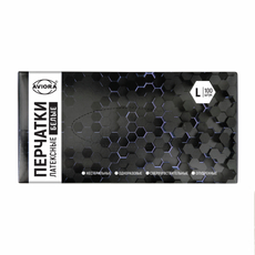 Перчатки Aviora латексные белые размер L, 50 пар