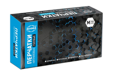 Перчатки Aviora нитриловые голубые размер M 50 пар, 100шт