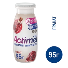 Напиток фруктовый Actimel гранат 1.5%, 95г