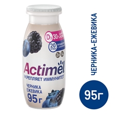 Напиток фруктовый Actimel черника-ежевика 1.5%, 95г