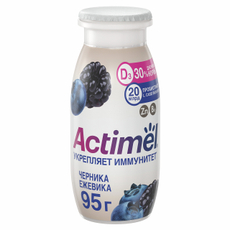 Напиток фруктовый Actimel черника-ежевика 1.5%, 95г