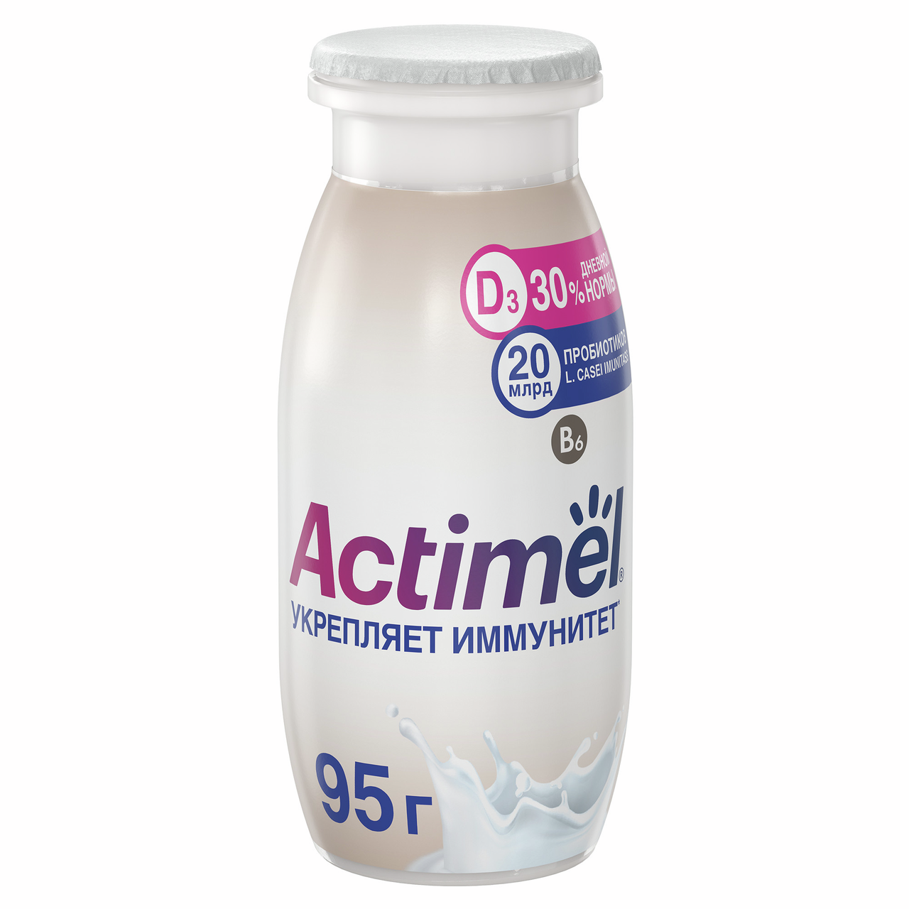 Напиток фруктовый Actimel Натуральный 1.5%, 95г