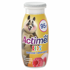 Напиток кисломолочный детский Actimel Kids Малиновое мороженое 1.5% с 3 лет, 95г