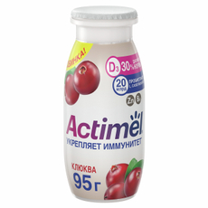 Напиток фруктовый Actimel Клюква 1.5%, 95г