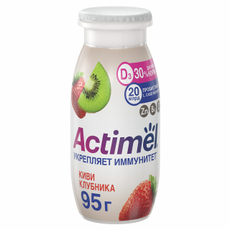 Напиток фруктовый Actimel Клубника-киви 1.5%, 95г