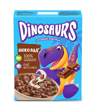Готовый завтрак из злаков Dinosaurs Шоколадные лапы и клыки, 220г