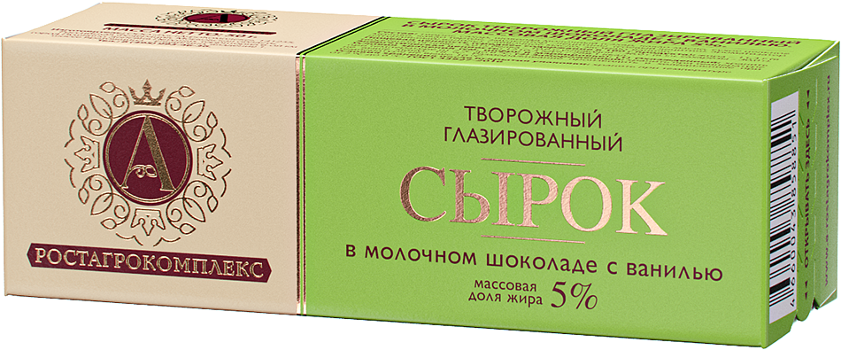 Сырок творожный глазированный А.Ростагрокомплекс в молочном шоколаде 5%, 50г