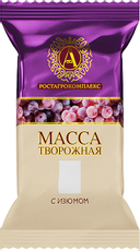 Масса творожная А.Ростагрокомплекс изюм 20%, 180г