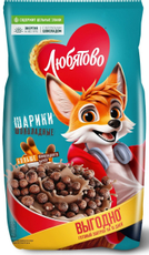 Готовый завтрак Любятово Шарики шоколадные, 500г