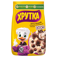 Готовый завтрак Хрутка Duo Шарики шоколадные обогащенные кальцием, 230г