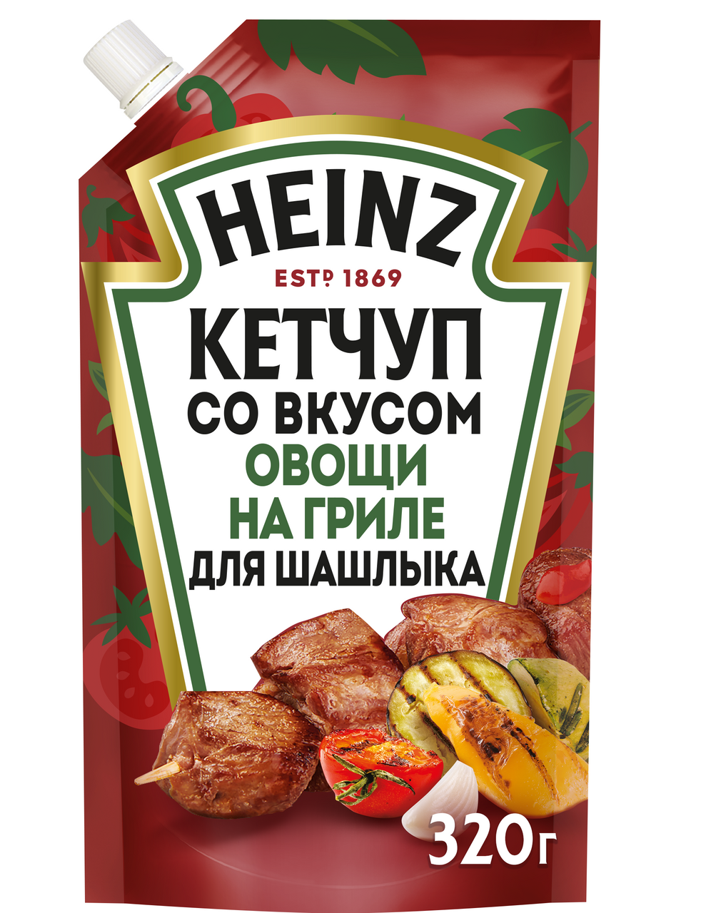 Кетчуп Heinz для шашлыка со вкусом овощей на гриле, 320г купить с доставкой  на дом, цены в интернет-магазине