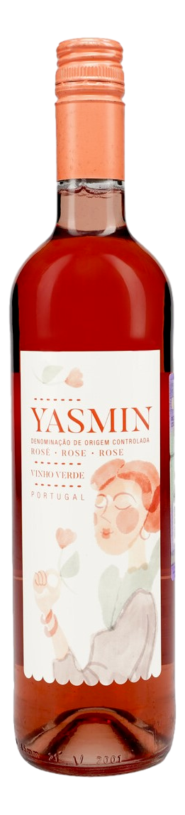 Изображение товара Вино Yasmin Vino Verde розовое полусухое, 0.75л, Португалия