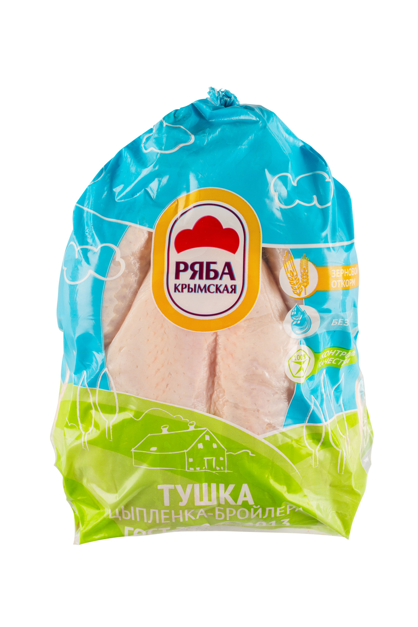 Тушка цыпленка-бройлера Ряба Крымская 1 сорт охлажденная, ~1кг