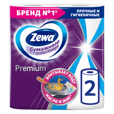 Бумажные полотенца Zewa Premium, 2 рулона