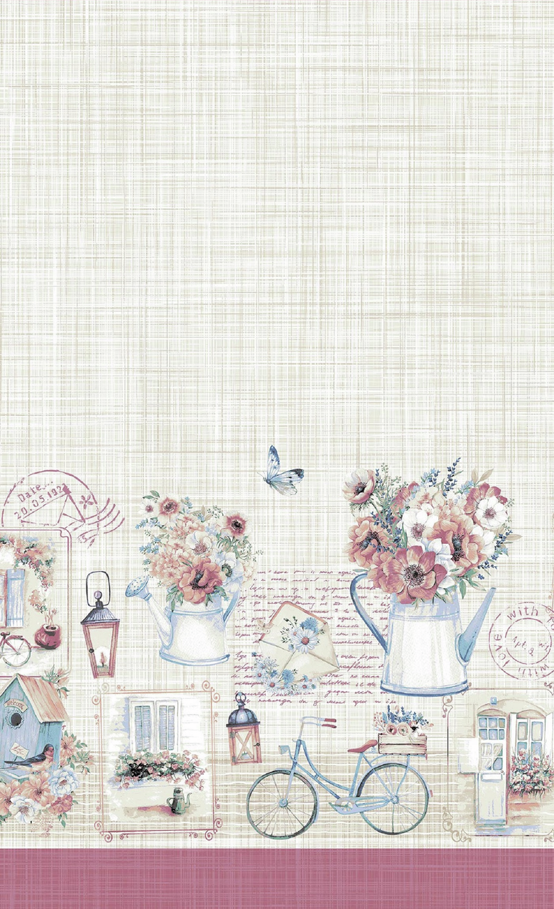 Полотенце кухонное Самойловский текстиль Открытки вафельное хлопок, 40 x 70см