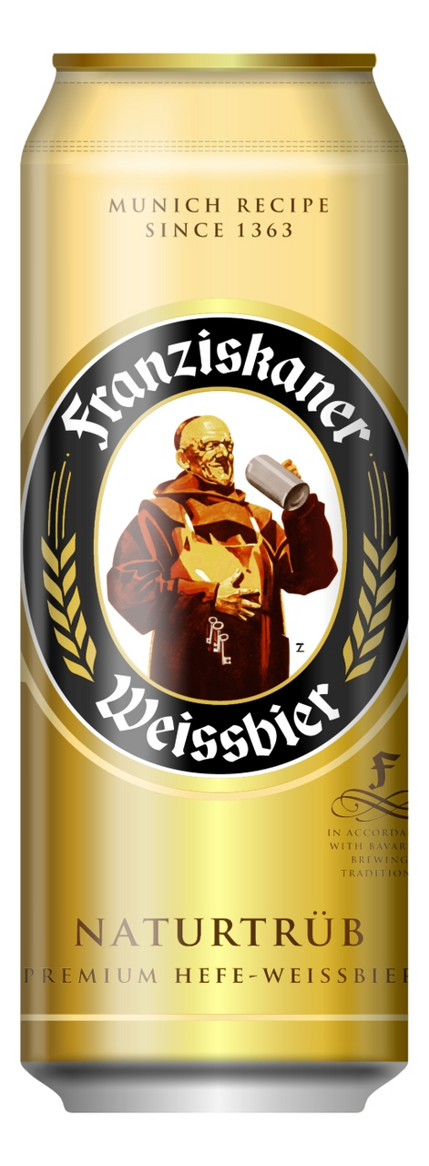 Изображение товара Пиво Franziskaner Премиум, 0.45л