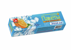 Пакет для льда Grifon с самозакрывающимся клапаном 240 кубиков, 10 х 24см