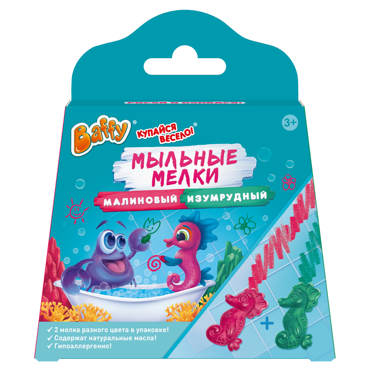 Мыльные мелки для купания детские Baffy в ассортименте