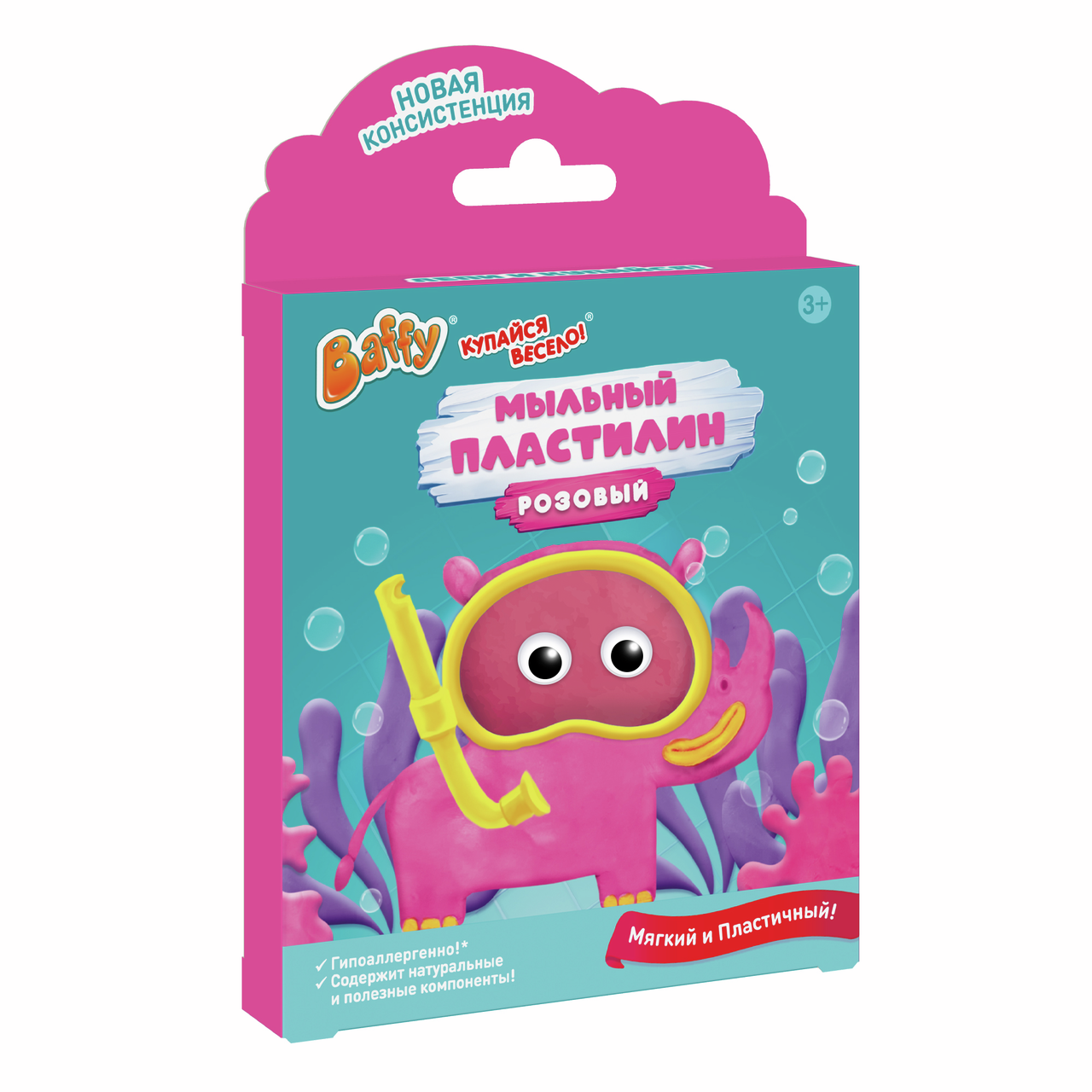 Мыло-пластилин для купания детское Baffy Мягкий и пластичный в ассортименте