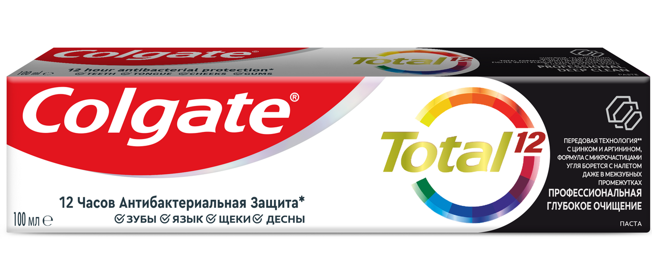 Изображение товара Зубная паста Colgate Total 12 Профессиональная глубокое очищение, 100мл