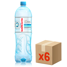 Вода Волна Байкала питьевая газированная, 1.5л x 6 шт