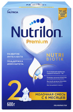 Смесь молочная детская Nutrilon 2 Premium с 6 месяцев, 600г