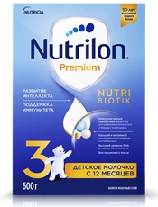 Смесь молочная Nutrilon 3 Premium, 600г