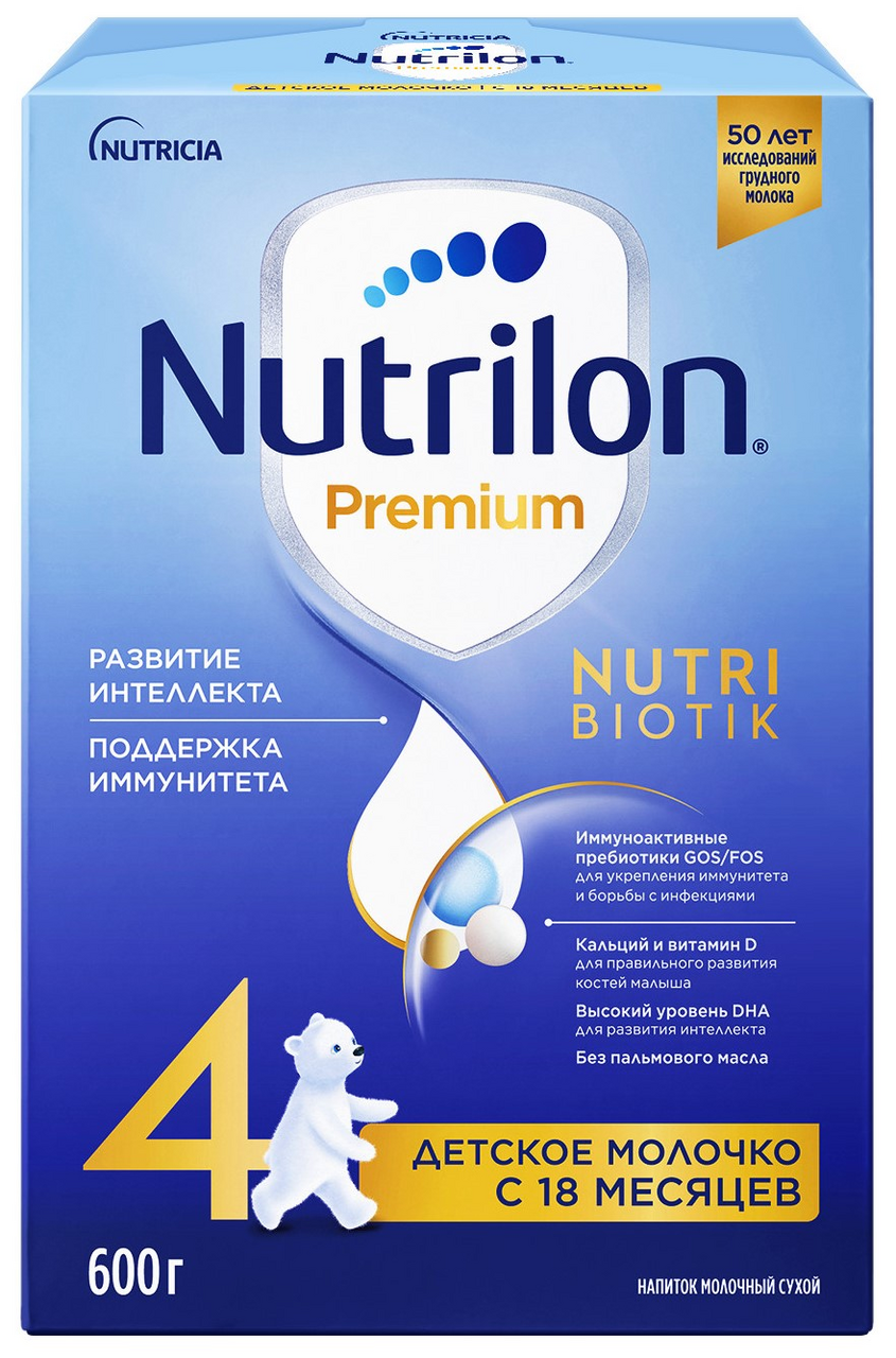 Изображение товара Смесь молочная детская Nutrilon 4 Premium с 18 месяцев, 600г