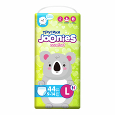 Подгузники-трусики Joonies Comfort размер L 9-14кг, 44шт