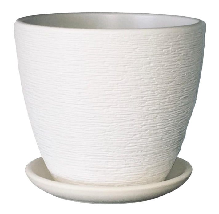 Горшок-гнездо с поддоном Композит Крокус №2 керамический, 1.4л