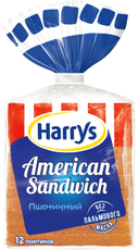 Хлеб тостовый Harry's American Sandwich пшеничный, 470г