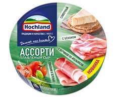 Сыр плавленый Hochland Ассорти зеленое 45-50%, 140г