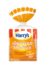 Хлеб тостовый Harry's (Harrys) American Sandwich с отрубями в нарезке 515г