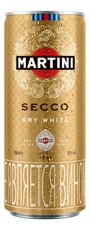 Напиток виноградосодержащий Martini Secco белый полусухой, 0.25л